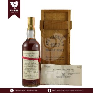 Macallan 25 Year Old 1957 Handwritten Label Rinaldi 25th Anniversary - Rượu Vi Trí